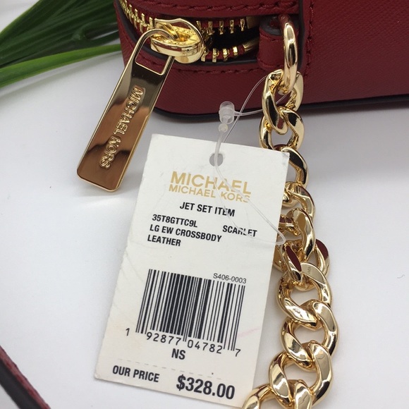 MICHAEL KORS JET SET ITEM LG EW CROSSBODY LEATHER - Picture 8 of 8